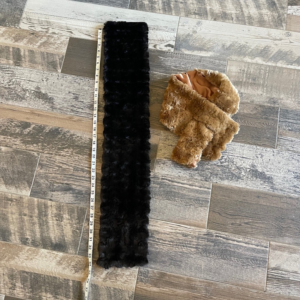 Faux fur scarves
